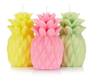 świeczki ozdobne ananasy