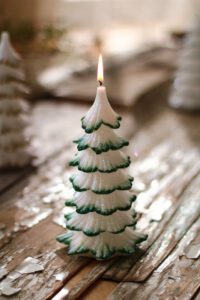 świeca świąteczna choinka 20 cm