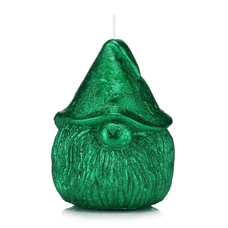 Świeca ozdobna SKRZAT kolor zielony