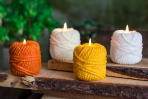świece dekoracyjne motki