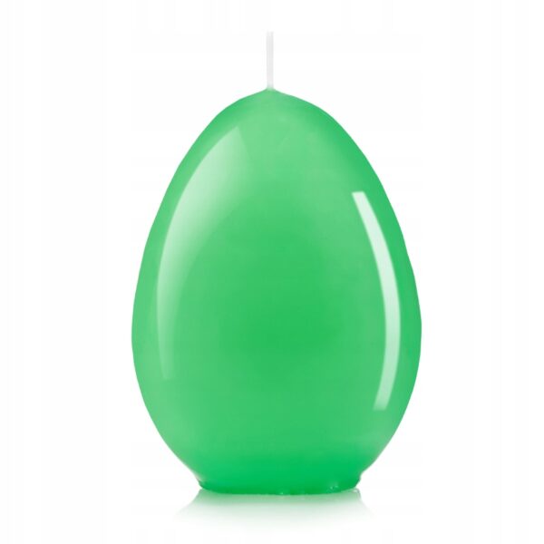 duża świeczka jajko zielone